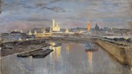 7.Исаак Левитан. Иллюминация Кремля. 1896.