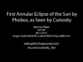 Mars annular solar eclipse by MSL Curiosity