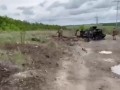 В джип ВСУ попал танковый снаряд