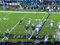 Jets vs Bills Mark Sanchez Flinches from Drayton Florence Jump (11/6/11)