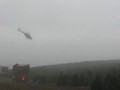 Christmas tree harvesting with a helicopter