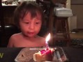 Boy Pulls Out All the Stops to Blow Out Candle