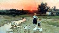 ПИМОНЕНКО . Вечереет. 1900