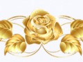 decoration gold rose