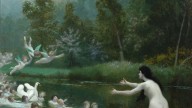 Jean-Leon Gerome (1824 — 1904).Leda and the Swan