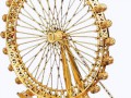 London-Eye-паромы-колеса-золотой-цвет-3D-лазерная-резка-DIY-ме
