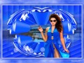 Коллаж от tane4ki 777 "Голубая мечта — Blue dreamers"