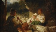 Семья Шеппард с козами (1863)