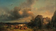 Edmund_Mahlknecht_Landschaft_mit_Weidevieh_1857