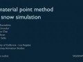 Disney's Frozen - A Material Point Method For Snow Simulation
